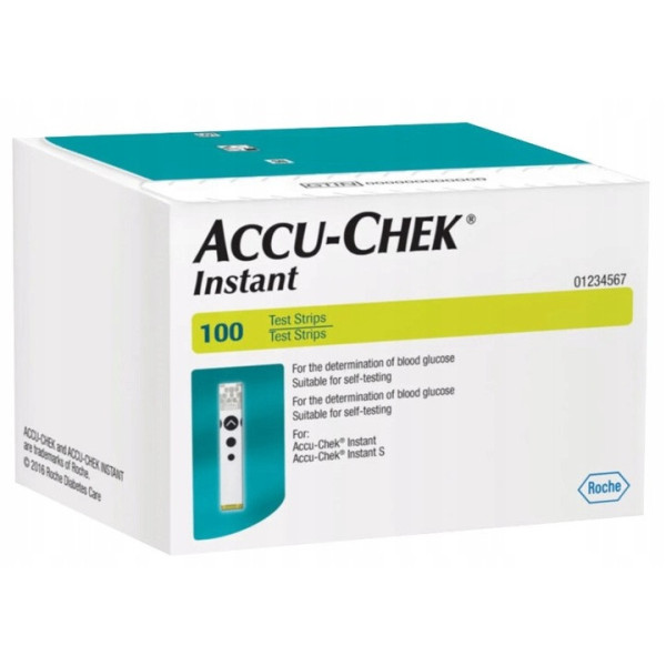 Accu-Chek Instant, paski testowe do glukometru, 100 sztuk