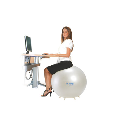 Sit'N'Gym Pearl - Pufa piłka do siedzenia perłowa o śr. 55/65/75 cm