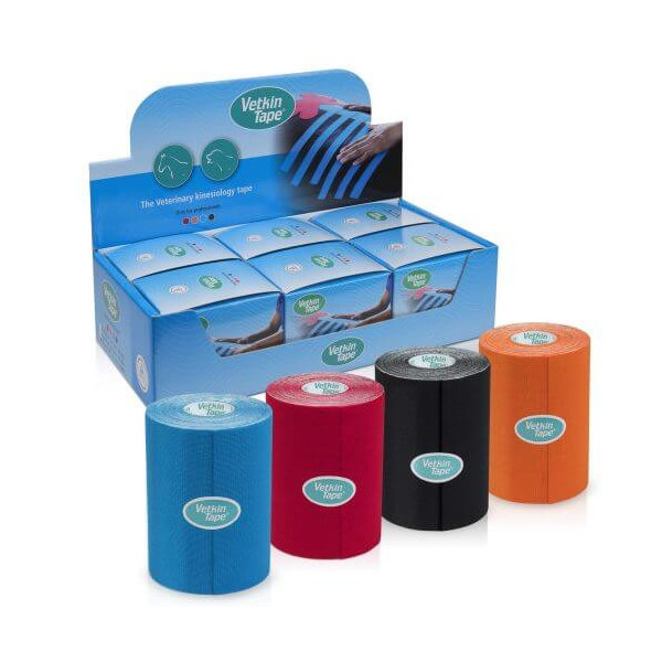 Taśma do kinesiotapingu koni Vetkin Tape 10 cm x 5 m
